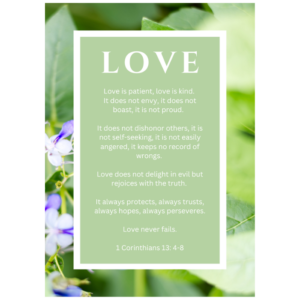 Love Scripture Print