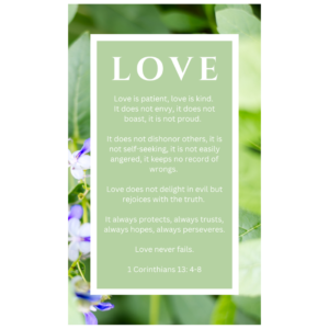 Love Scripture Card